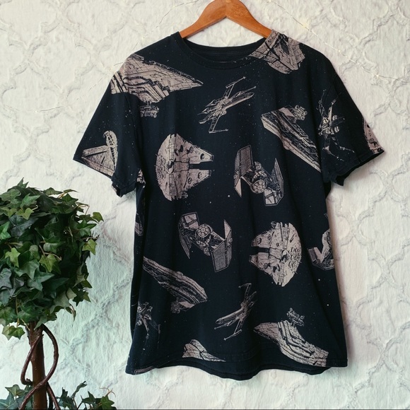 Star Wars Tie Fighter Printed Graphic Tee - Picture 1 of 5
